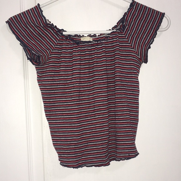 Garage off the shoulder top - Picture 1 of 1